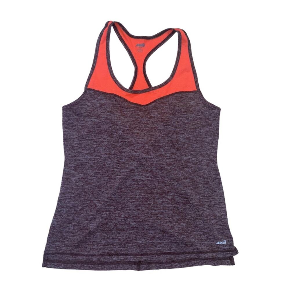 2/$30 AVIA Purple Orange Pink Racerback Sleeveless Tank Top Sporty Workout Gym